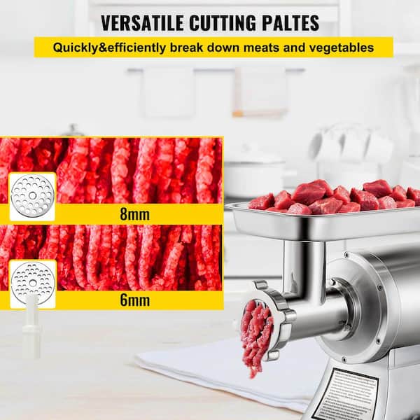 VEVOR 550lbs/h Electric Meat Grinder 1.5HP Commercial Sausage Stuffer Filler