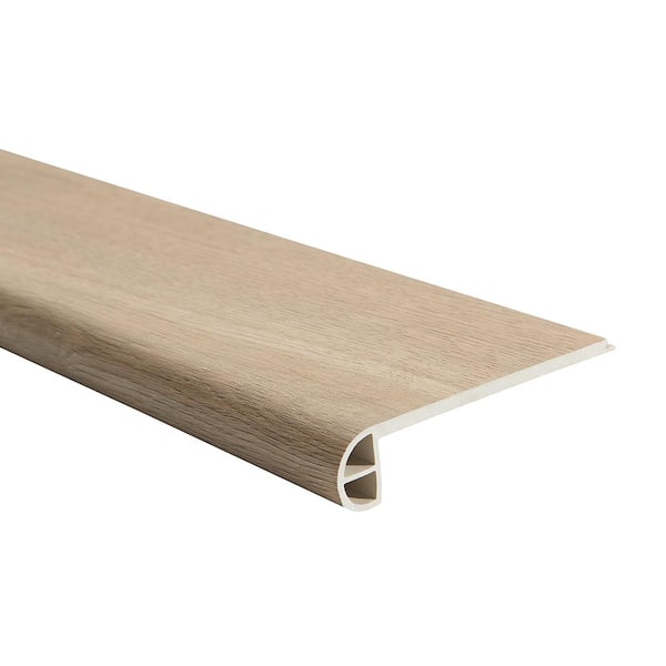 Malibu Wide Plank French Oak Mavericks/Montclair 0.944 in. T x 4.527 in. W x 94.48 in. L Vinyl Flush Stair Nose Molding
