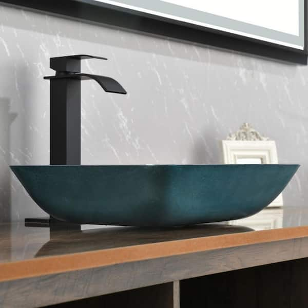 TOOLKISS 40.5 in. Black Stainless Steel Standing Wide Over Sink