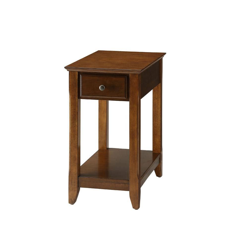 Bertie Walnut Storage Side Table - thumbnail 2