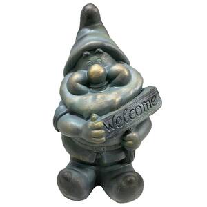 15 in. Gnome Welcome Garden Statue
