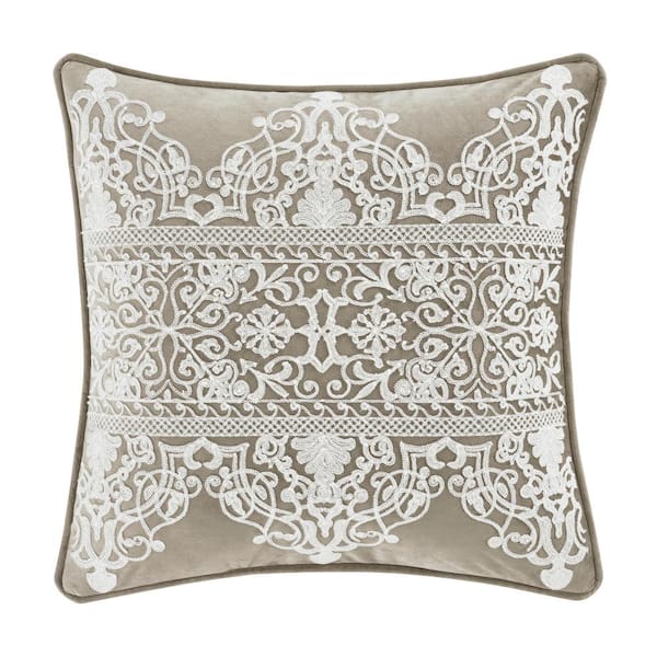 Unbranded Othello Linen Polyester 20 in. Square Decorative Throw Pillow