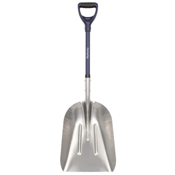 45 in. Snow Shovel with Assist Handle and 20 in. Aluminum Blade, Durable Metal and Plastic Handle