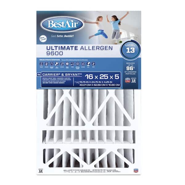 BestAir 16 x 25 x 4 Honeywell FPR 10 Air Cleaner Filter HW1625-13R