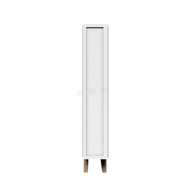 Slim Shaker Assembled 6 in. W x 34.5 in. H x 24 in. D Spice Base Kitchen Cabinet in White