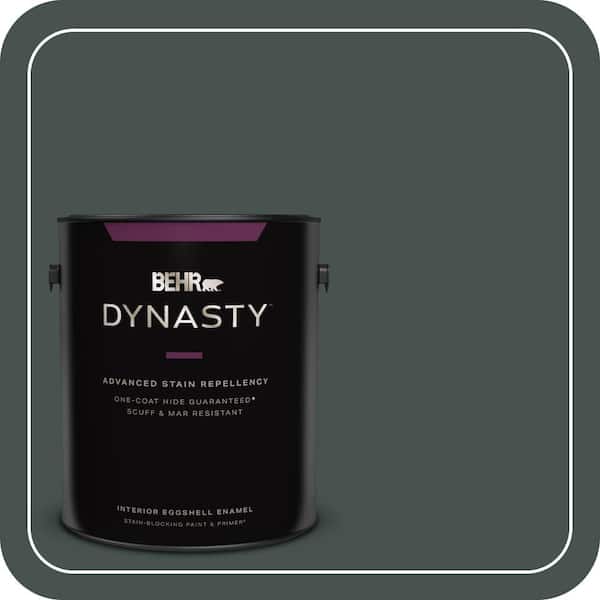 BEHR DYNASTY 1 gal. Home Decorators Collection #HDC-WR16-05 Evergreen Field Eggshell Enamel Interior Stain-Blocking Paint & Primer
