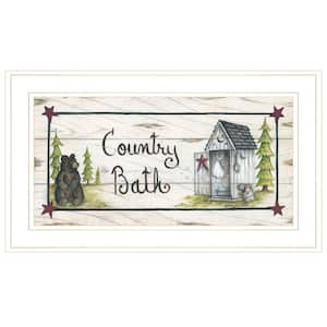 Charlie Country Bath 1-Piece Framed Wall Art 12 in. x 21 in.