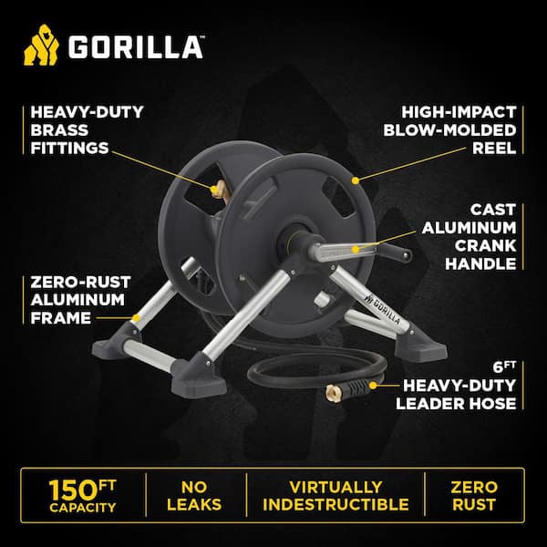 150 ft. Aluminum Zero Rust Hose Reel