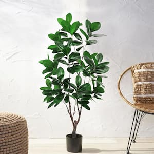 5 ft. Artificial Magnolia Tree Leaf Tree in Pot