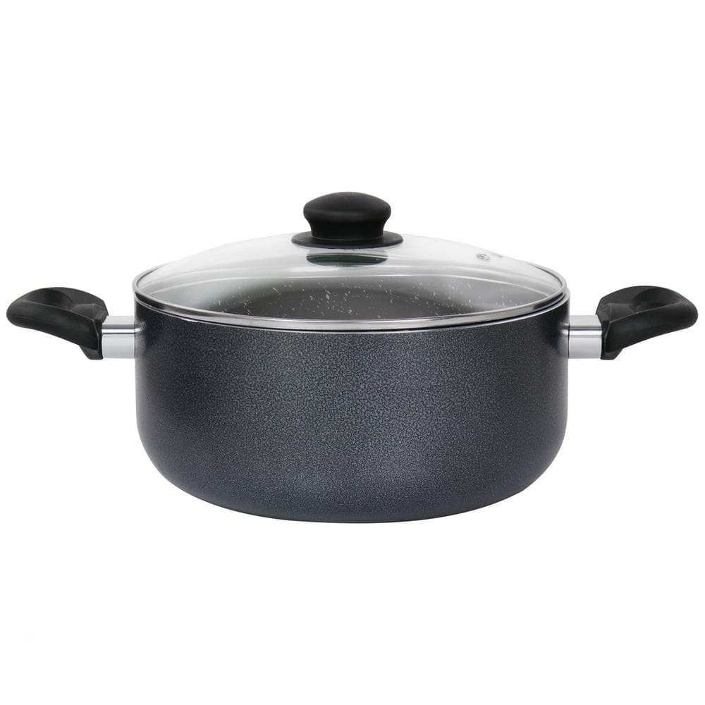 Oster Pallermo 5 Qt Aluminum Dutch Oven with Lid in Charcoal 985115567M ...