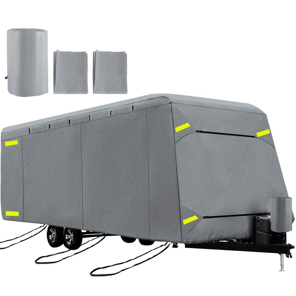 RV Trailer Cover 27 ft. to 30 ft. Travel RV Camper Cover 4 Layers Waterproof for RV Motorhome with Adhesive Patch price history on PriceWatchPro