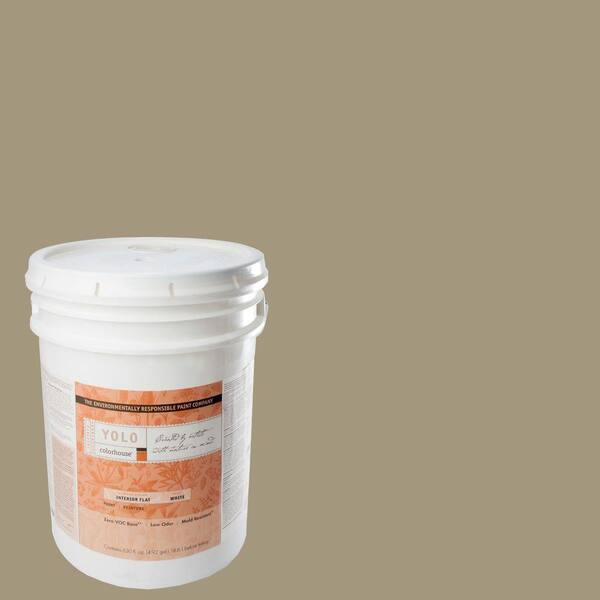 YOLO Colorhouse 5-gal. Nourish .04 Flat Interior Paint-DISCONTINUED