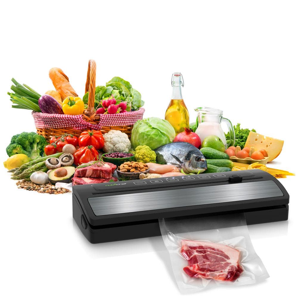 Compact Black Stainless Steel Automatic Vacuum Sealer
