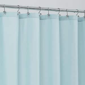 36 in. W x 72 in. L Waterproof Fabric Shower Curtain in Blue