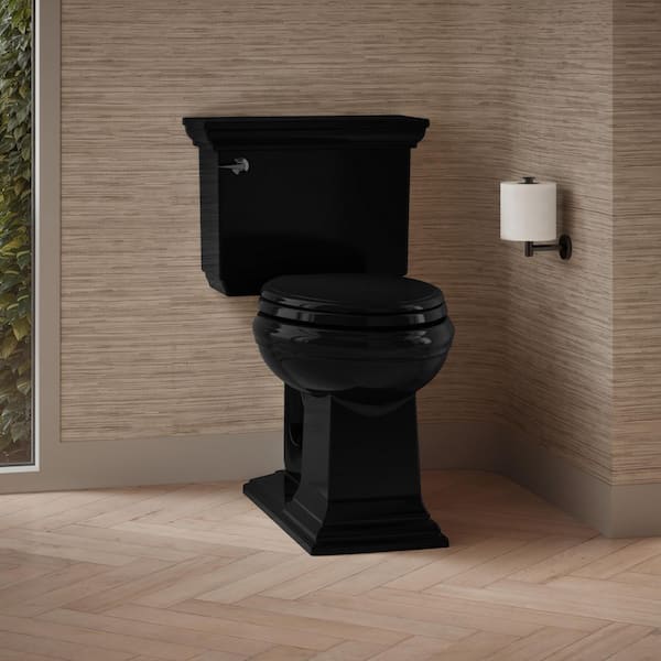 Memoirs Comfort Height Elongated Toilet Bowl Only in Black Black