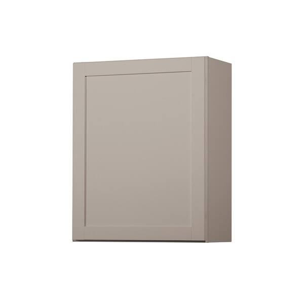 Hampton Bay Westfield Dusk Gray Shaker Stock Assembled Wall Kitchen Cabinet 24 In W X 12 In D