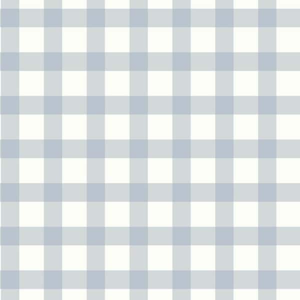 Belen Blue Gingham Wallpaper
