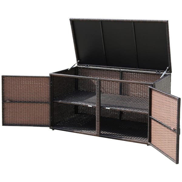 88 Gal. Resin Deck Box, Brown