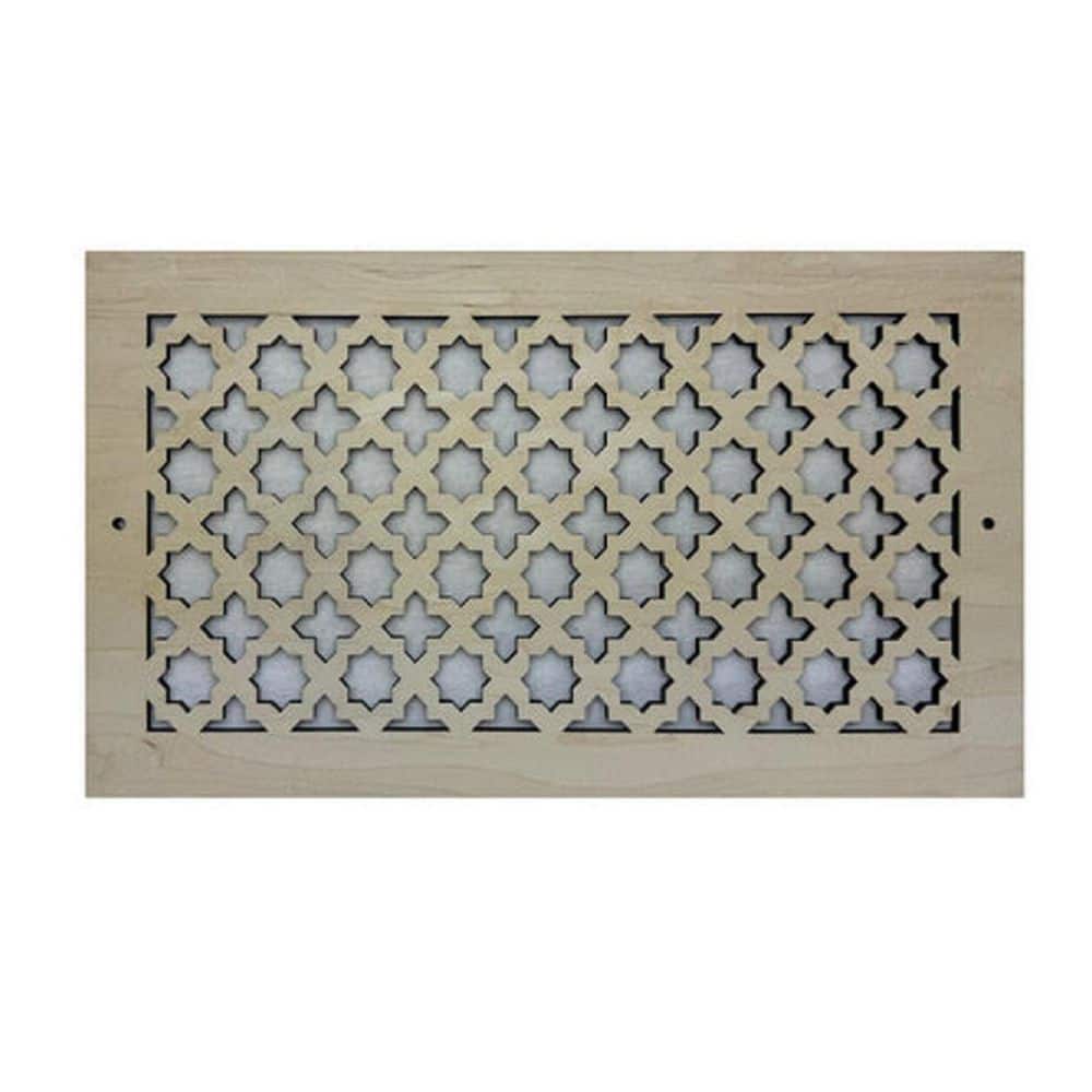 French Pavillion Wood Air Register (6 in. x 16 in.)-Screw-in Wall and Ceiling Vent Cover-Decorative Wooden HVAC Grille price history on PriceWatchPro