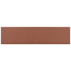 Arte Red 1.97 in. x 7.87 in. Matte Ceramic Subway Wall and Floor Tile (5.4 sq. ft./case) (50-pack)