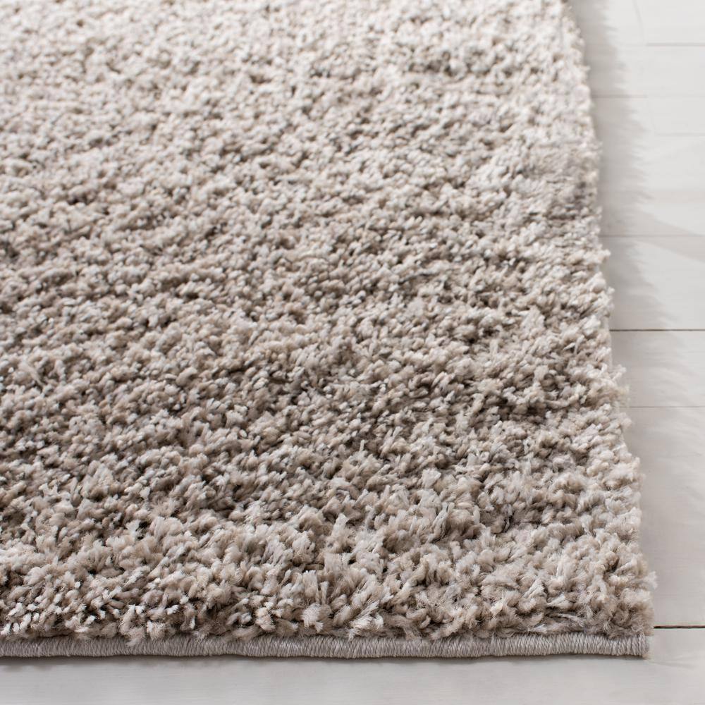 Linen 4' x 6' Solid Shag Area Rug