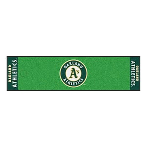 MLB Oakland Athletics 1 ft. 6 in. x 6 ft. Indoor 1-Hole Golf Practice Putting Green