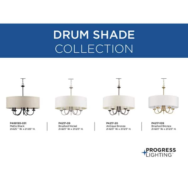 progress lighting drum shade