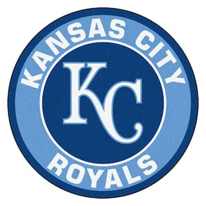 MLB Kansas City Royals Blue 2 ft. x 2 ft. Round Area Rug