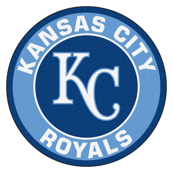 FANMATS MLB Kansas City Royals Blue 2 ft. x 2 ft. Round Area Rug