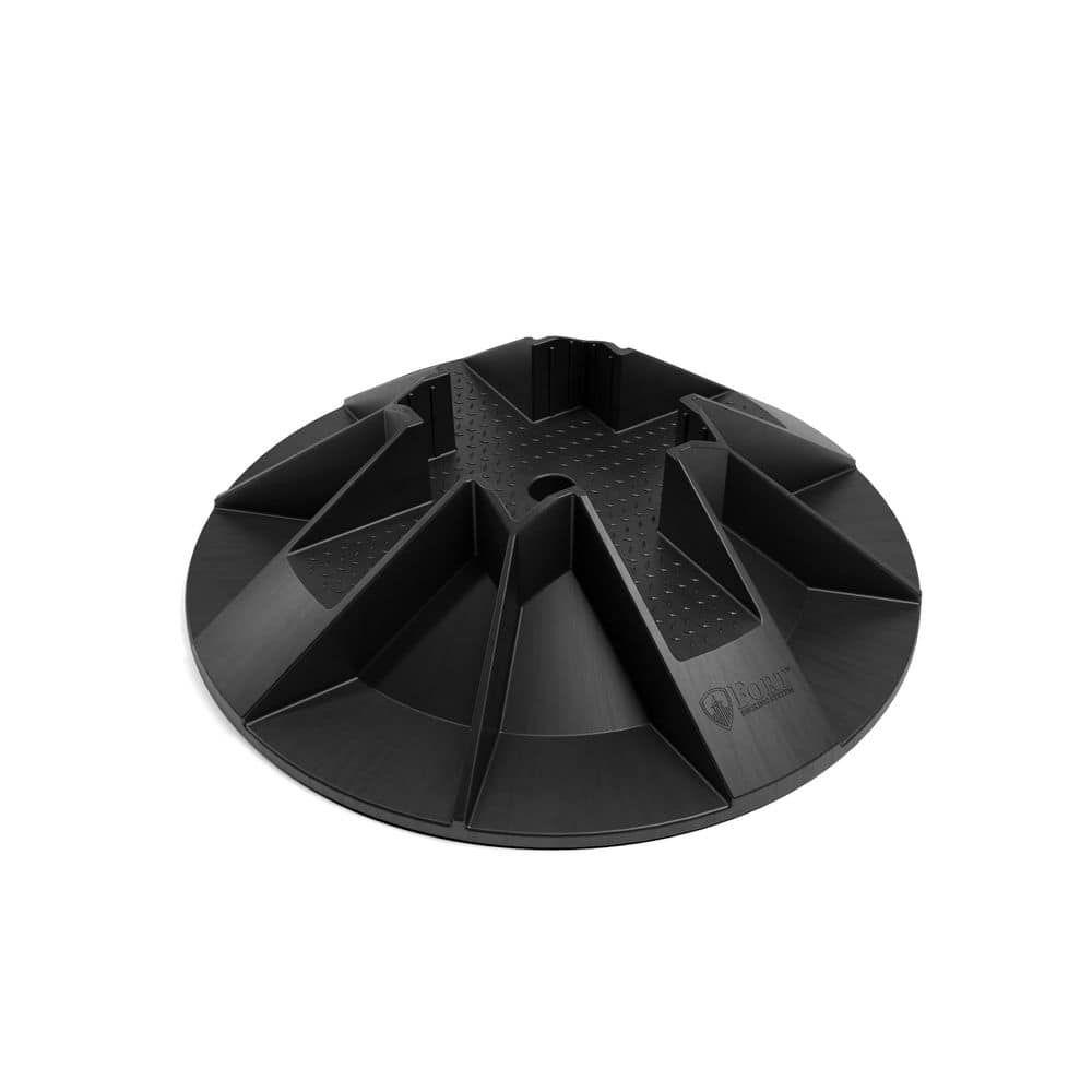 Composite Black Heavy-Duty Adjustable Deck Foundation Block for 4 in. x 4 in. Posts and 2 in. Beams (4-Pack) price history on PriceWatchPro