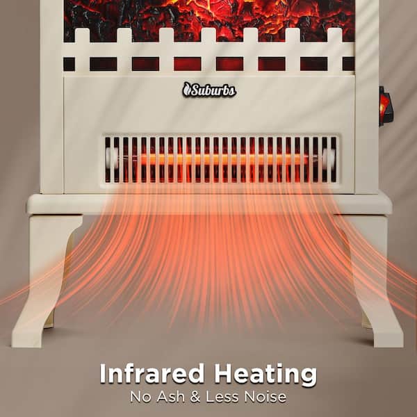 TURBRO Suburbs TS17Q Infrared Electric Fireplace Stove, 19