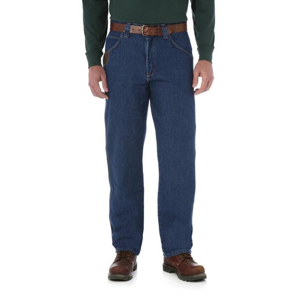 Wrangler Men's Size 33 in. x 30 in. Antique Indigo Five Pocket Jean