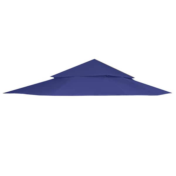 Garden Winds RipLock 350 Blue Replacement Canopy Top Cover for 12 ft. x 12 ft. Harbor Gazebo