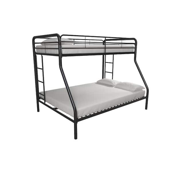 Dhp Cindy Black Twin Over Full Metal, Twin Over Full Metal Bunk Bed