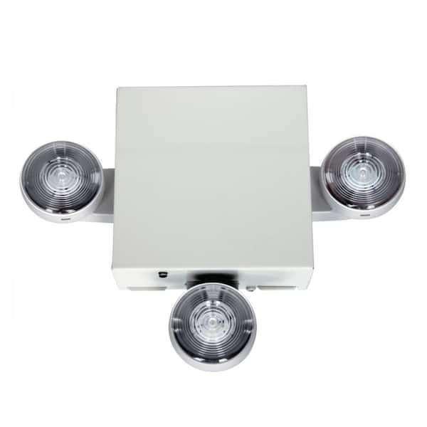 Atlite 3-Head 0.78W Integrated LED Commercial Grade Emergency Light w/ NiCad battery, Self-Diagnostic