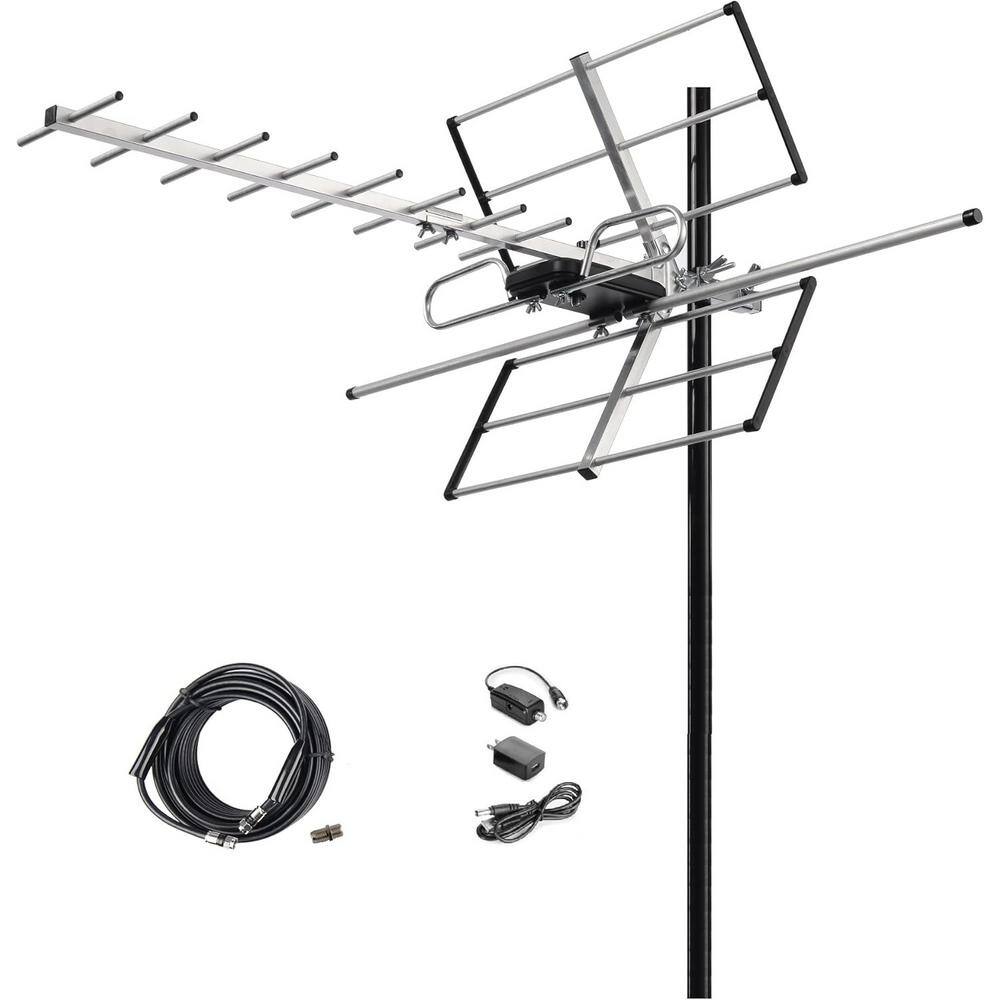 120 Mile Reception Amplified UHF, VHF, 4K 1080p HD Digital Outdoor TV Antenna with Built-in Amplifier price history on PriceWatchPro