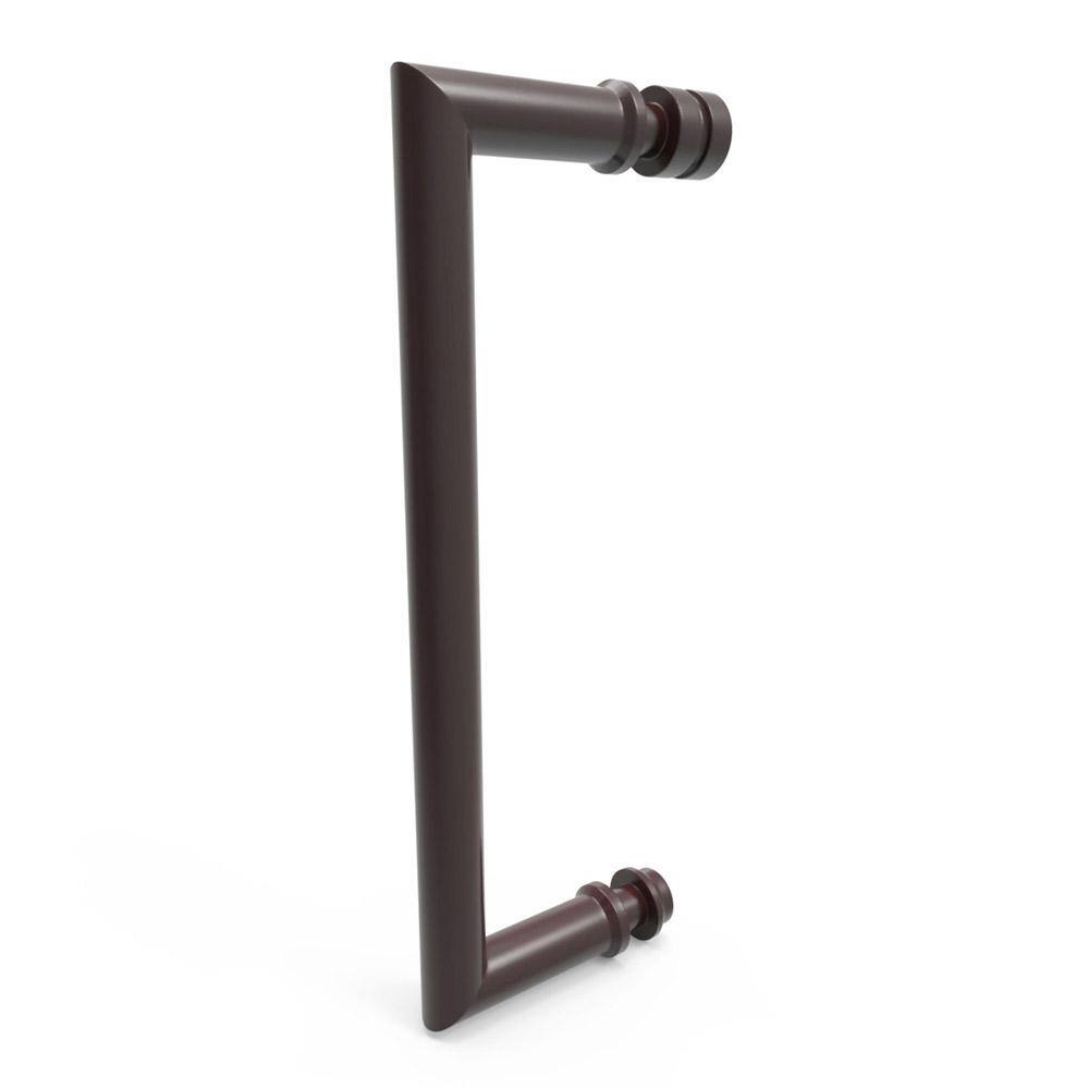 Unidoor-X 60" Oil Rubbed Bronze Frameless Hinged Shower Enclosure