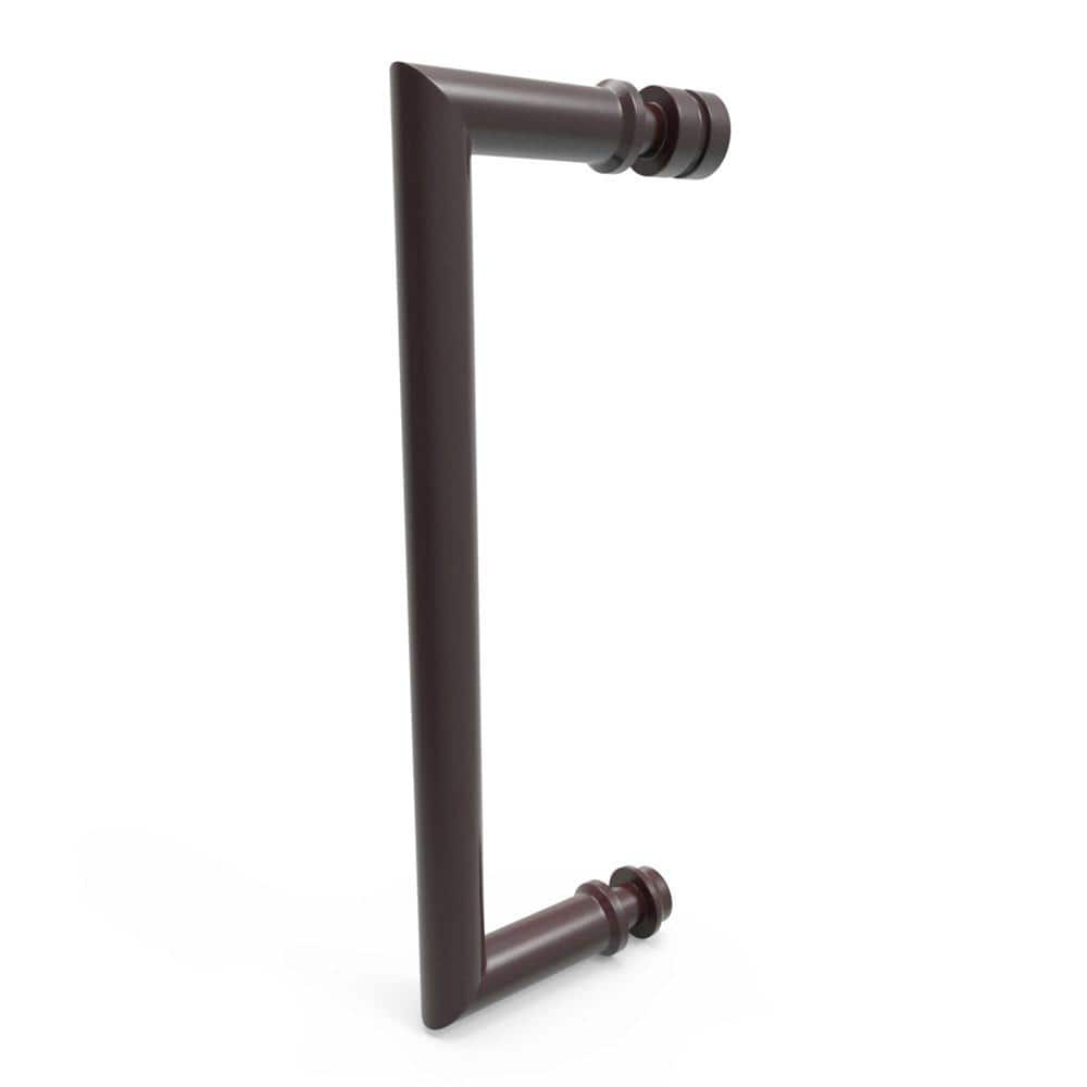 Unidoor-X 36" Black Frameless Hinged Shower Enclosure