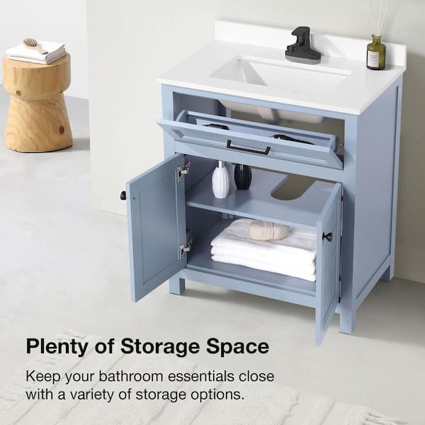 Home Decorators Collection Hanna 30 in. Single Sink Freestanding