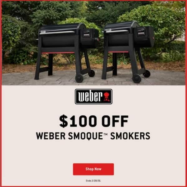 Weber Smoque XL Pellet Grill Smoker in Black