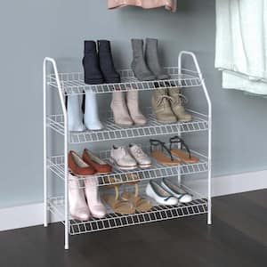 Pull out Shoe Rack 5 Tier Soft Close Chrome and Silver 