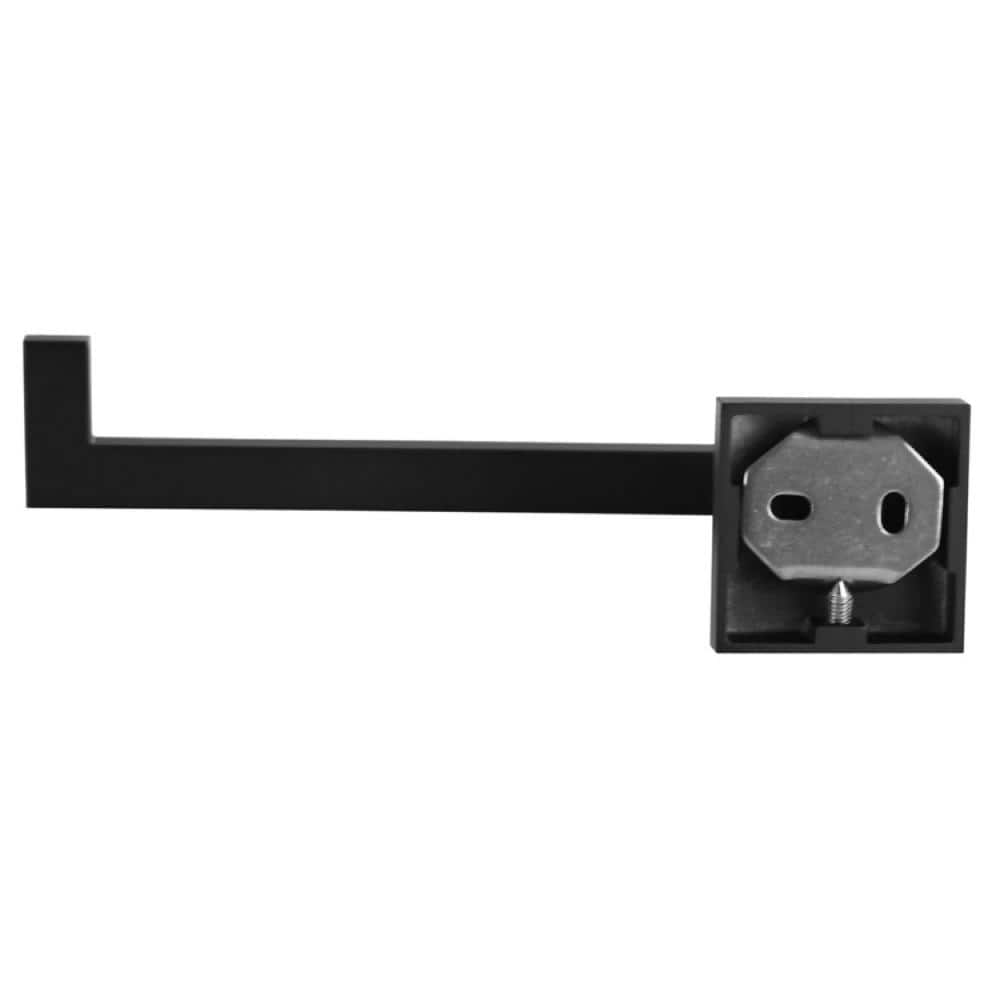 Modern Black Brass Wall Mounted Toilet Paper Holder