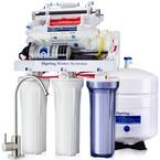 7-Stage 100 GPD Under-Sink Reverse Osmosis Drinking Water Filtration System with Booster Pump, Alkaline Filter and UV