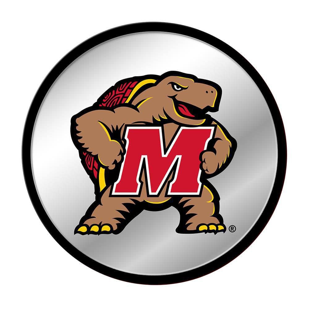 The FanBrand 17 in. Maryland Terrapins Mascot Modern Disc Mirrored