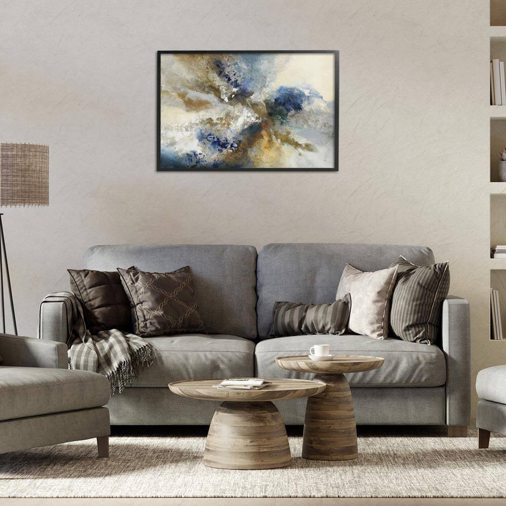 Expressive Neutral Distortion by K. Nari Black Framed Abstract Giclee Art Print 20 in. x 30 in. price history on PriceWatchPro