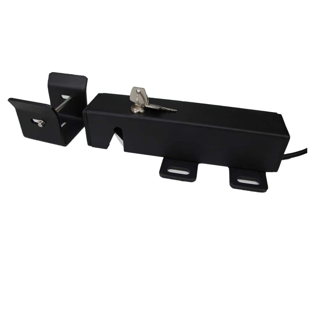 Electric Black Steel Lock for 24V Swing Gate Openers