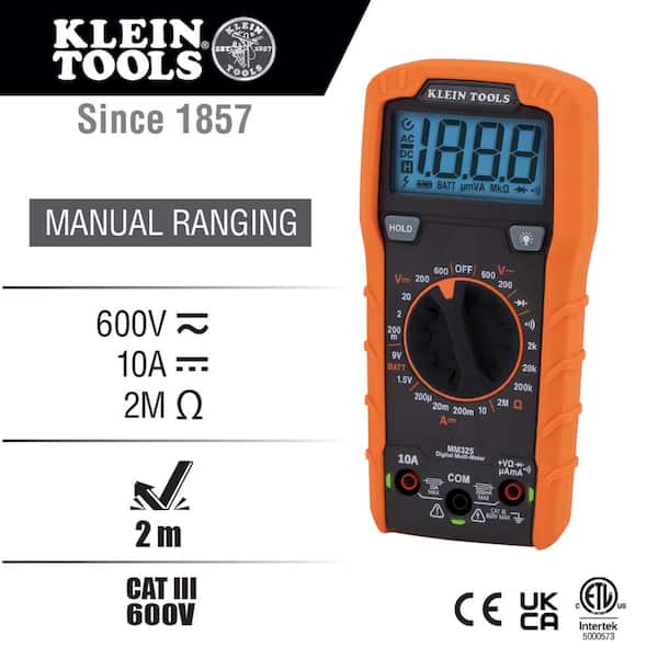 IDEAL Non-contact Digital Manual Ranging Multimeter 600-Volt
