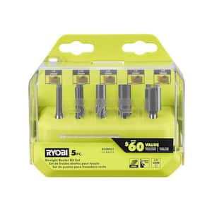 Straight Router Bit Set (5-Piece)