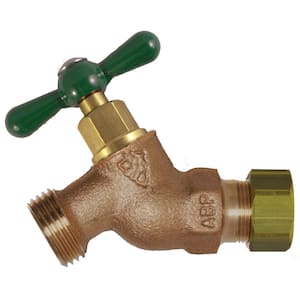 1/2 in. Compression x 3/4 in. Plus 3/4 in. Plus MHT Plus No-Kink with Lead-Free Copper Plus Wall Faucet