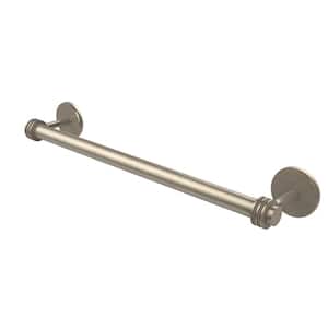 Satellite Orbit Two Collection 36 in. Towel Bar with Dotted Detail in Antique Pewter